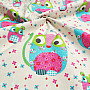 Childrens cotton fabric CAT AND MOUSE