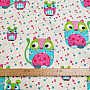 Childrens cotton fabric CAT AND MOUSE