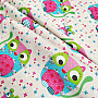 Childrens cotton fabric CAT AND MOUSE