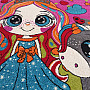 Children&#39;s carpet MONDO PRINCESS AND PONY