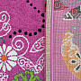 Children's carpet MONDO 114 butterflies - pink
