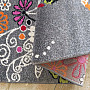 Children's carpet MONDO 114 butterflies - gray