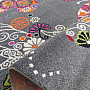 Children's carpet MONDO 114 butterflies - gray