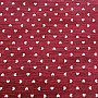 Decorative fabric Naira heart burgundy