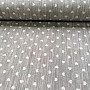 Decorative fabric Naira hearts gray