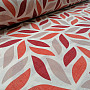 Decorative fabric Coord leaves red