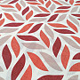 Decorative fabric Coord leaves red