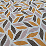 Decorative fabric Coord leaves yellow