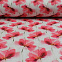 Decorative fabric Red flowers