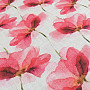 Decorative fabric Red flowers