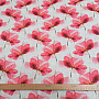 Decorative fabric Red flowers