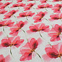 Decorative fabric Red flowers