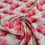 Decorative fabric Red flowers