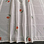 Light cream voile curtain - roses