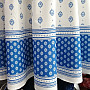 Round tablecloth - blue folklore Ø 175 cm