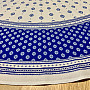 Round tablecloth - blue folklore Ø 175 cm