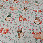 Christmas decorative fabric Elves and deer