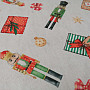 Nutcracker Christmas decorative fabric