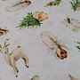 Christmas decorative fabric ANGEL AND DEER