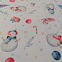 Christmas decorative fabric SNOWMEN