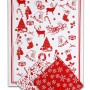 Towels in canvas bag - WINTER CHRISTMAS PATTERN