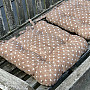 Chair cushions Heart brown