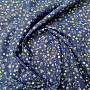 Blue Gramina flowers cotton fabric