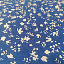 Blue Gramina flowers cotton fabric