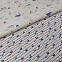 Cotton fabric Tazio boats - lines