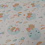 Cotton fabric Sleeping animals