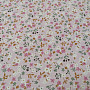 Cotton fabric Zalia flowers pink