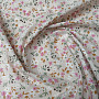 Cotton fabric Zalia flowers natural