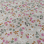 Cotton fabric Zalia flowers natural