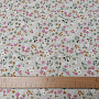 Cotton fabric Zalia flowers natural