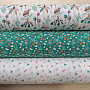 Cotton fabric BIRDS LIPO green