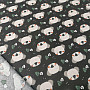 Cotton fabric Koala Kiwak black