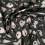 Cotton fabric Koala Kiwak black