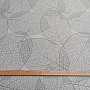 Decorative fabric BLACK OUT Gray leaves