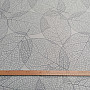 Decorative fabric BLACK OUT Gray leaves