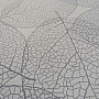 Decorative fabric BLACK OUT Gray leaves