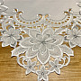 Embroidered Christmas tablecloth Silver Star