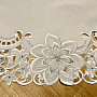 Embroidered Christmas tablecloth Silver Star
