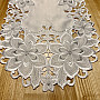 Embroidered Christmas tablecloth Silver Star