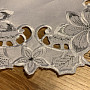 Embroidered Christmas tablecloth Silver Star
