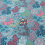 Cotton fabric FUSAIN BLUE