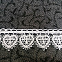 Lace 5191/01 - 3 cm white heart