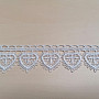 Lace 5191/01 - 3 cm white heart