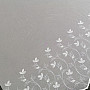 Luxury embroidered white curtain - flower 11775