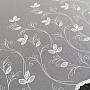 Luxury embroidered white curtain - flower 11775