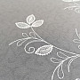 Luxury embroidered white curtain - flower 11775